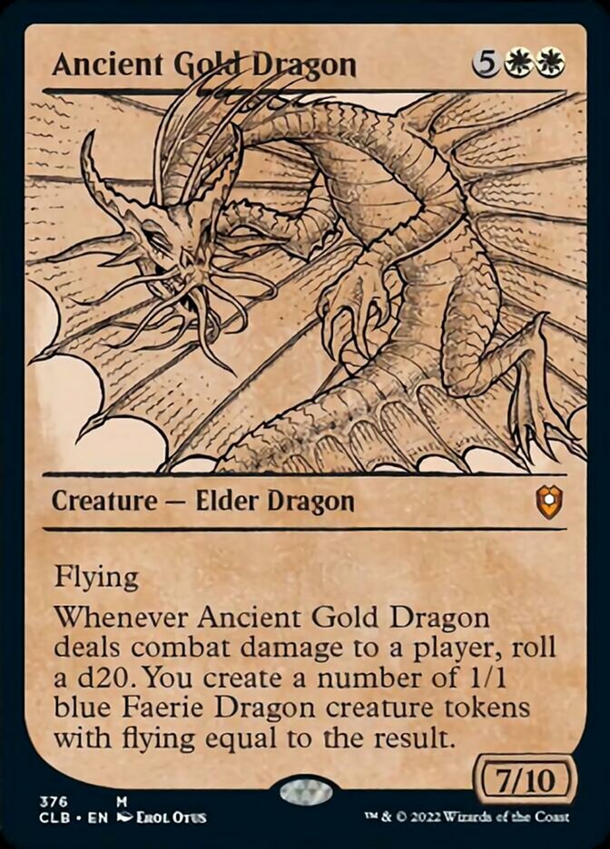 Ancient Gold Dragon (Showcase) [Commander Legends: Battle for Baldur's Gate] | Card Citadel