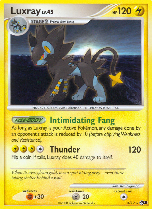 Luxray (3/17) [POP Series 8] | Card Citadel