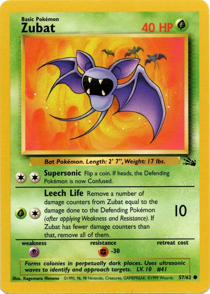 Zubat (57/62) [Fossil Unlimited] | Card Citadel