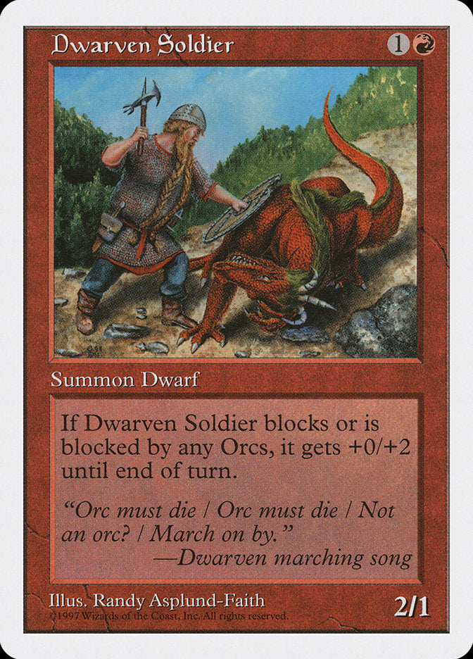 Dwarven Soldier [Fifth Edition] | Card Citadel