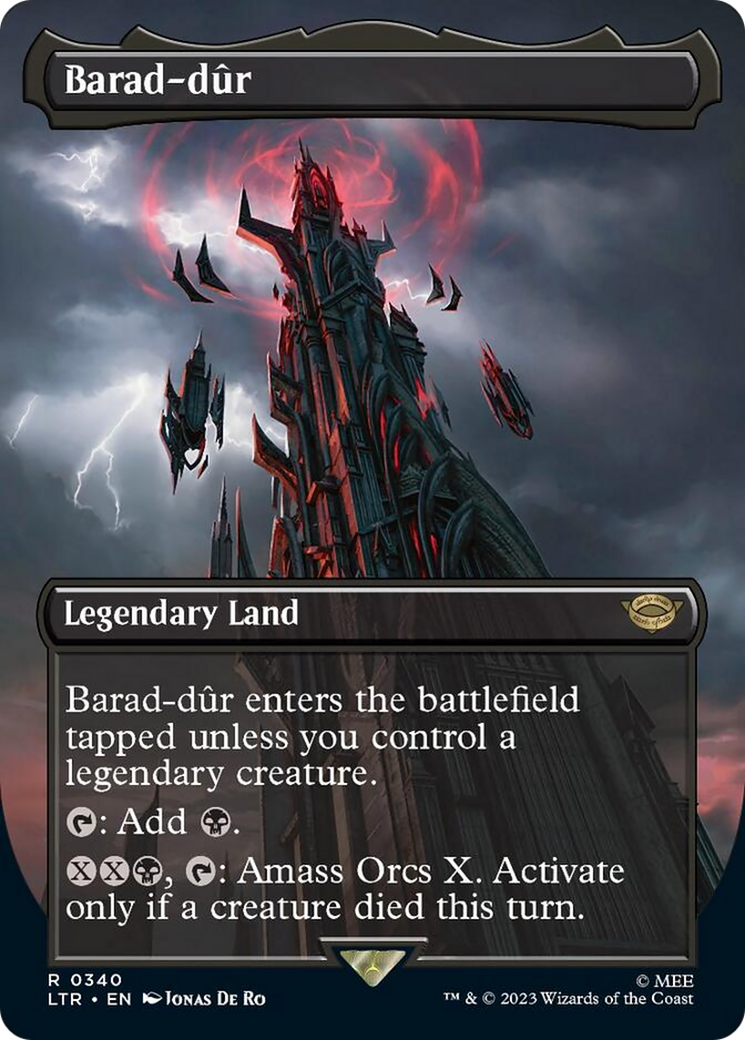 Barad-dur (Borderless Alternate Art) (340) [The Lord of the Rings: Tales of Middle-Earth] | Card Citadel