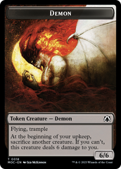 Angel (3) // Demon Double-Sided Token [March of the Machine Commander Tokens] | Card Citadel