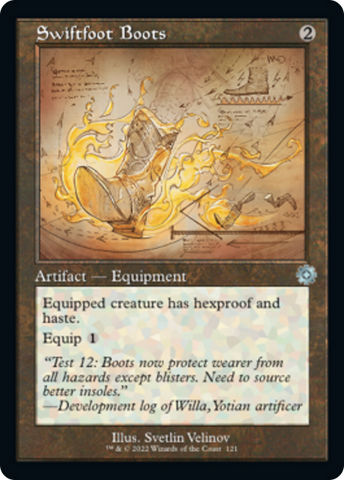 thumbnail image 2 of MTG Swiftfoot Boots – Commander: Outlaws Of Thunder Junction – Near Mint 2 of 6