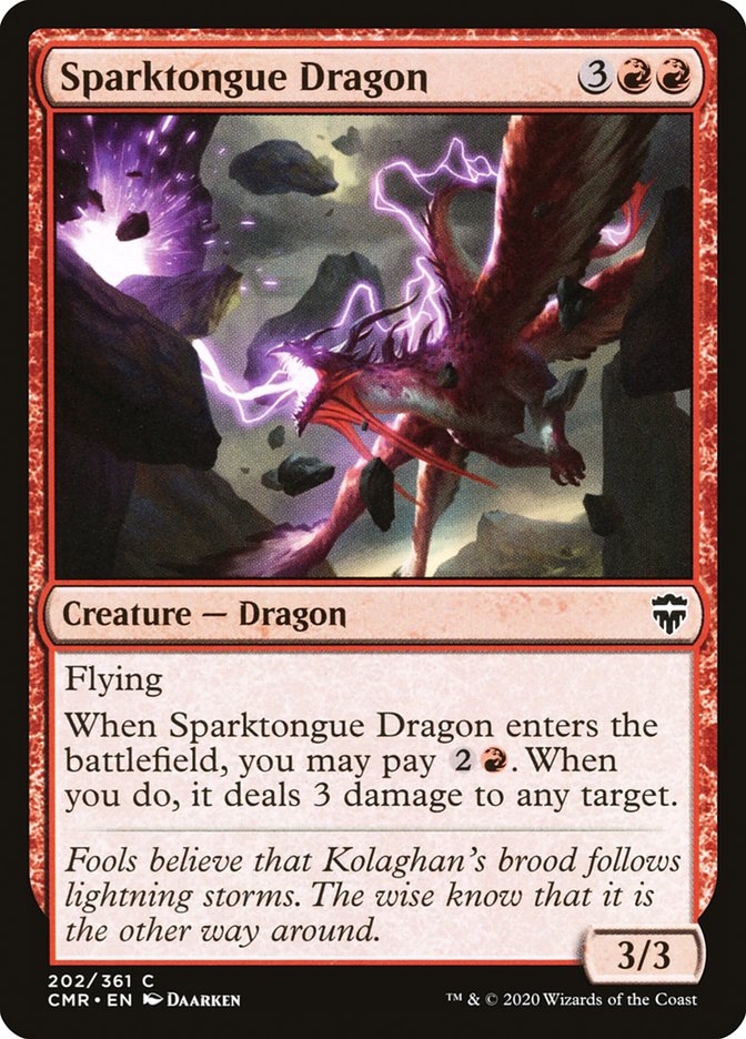 Sparktongue Dragon [Commander Legends] | Card Citadel