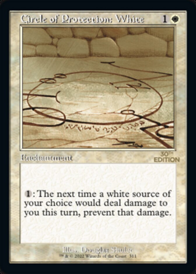 Circle of Protection: White (Retro) [30th Anniversary Edition] | Card Citadel