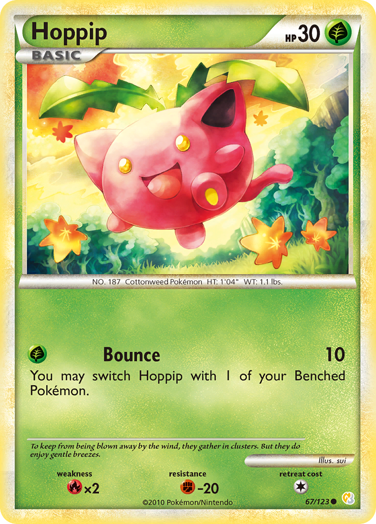 Hoppip (67/123) [HeartGold & SoulSilver: Base Set] | Card Citadel