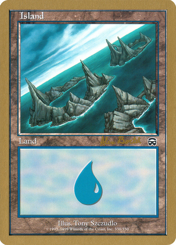 Island (ab338a) (Alex Borteh) [World Championship Decks 2001] | Card Citadel