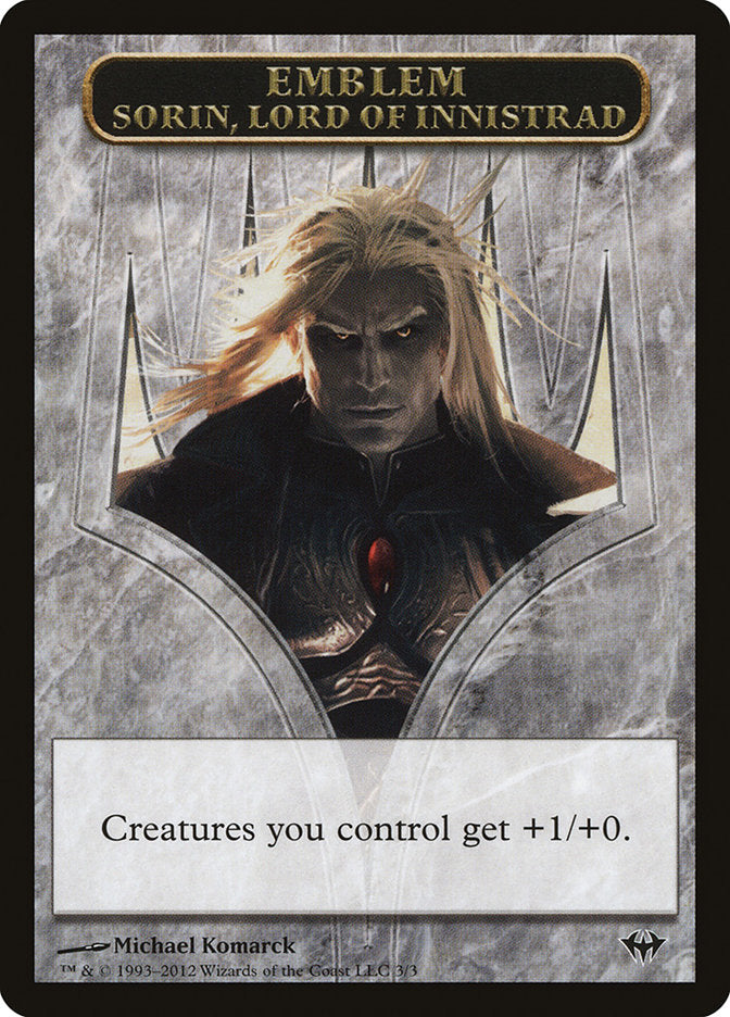 Sorin, Lord of Innistrad Emblem [Dark Ascension Tokens] | Card Citadel