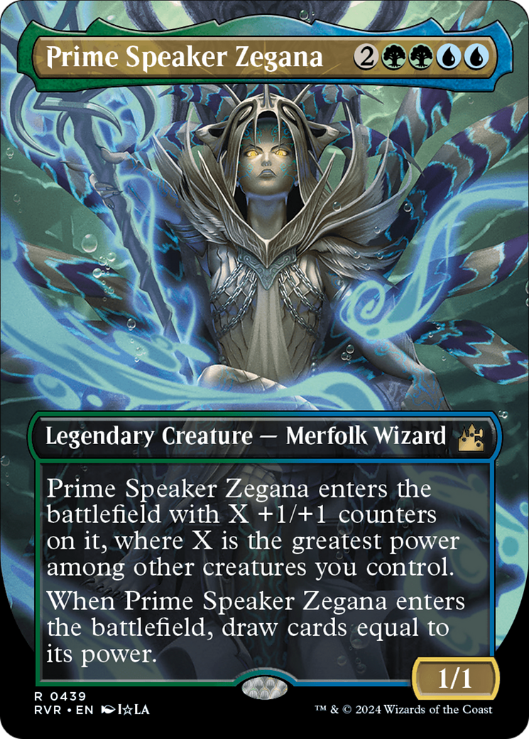 Prime Speaker Zegana (Anime Borderless) [Ravnica Remastered] | Card Citadel