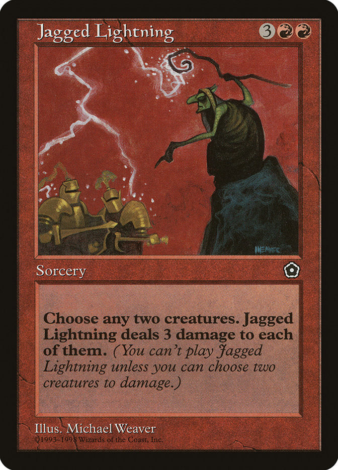 Jagged Lightning [Portal Second Age] | Card Citadel