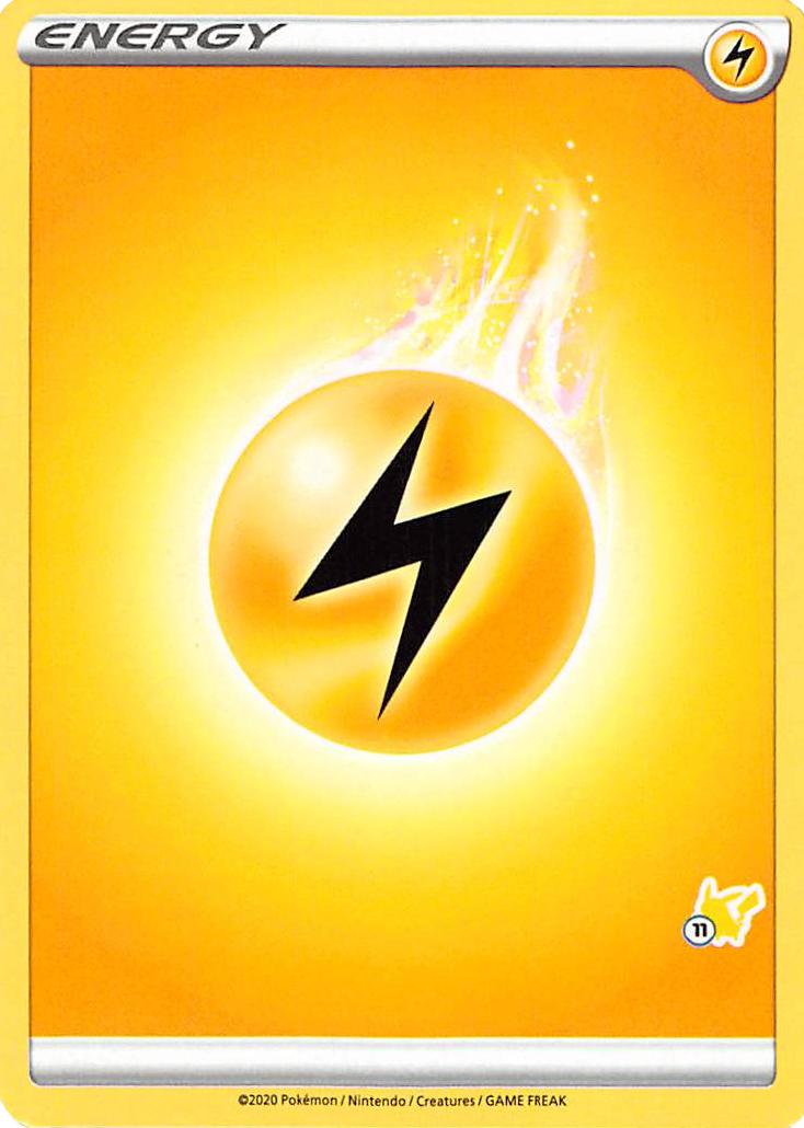 Lightning Energy (Pikachu Stamp #11) [Battle Academy 2022] | Card Citadel