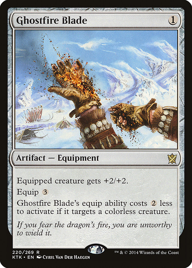 Ghostfire Blade [Khans of Tarkir] | Card Citadel