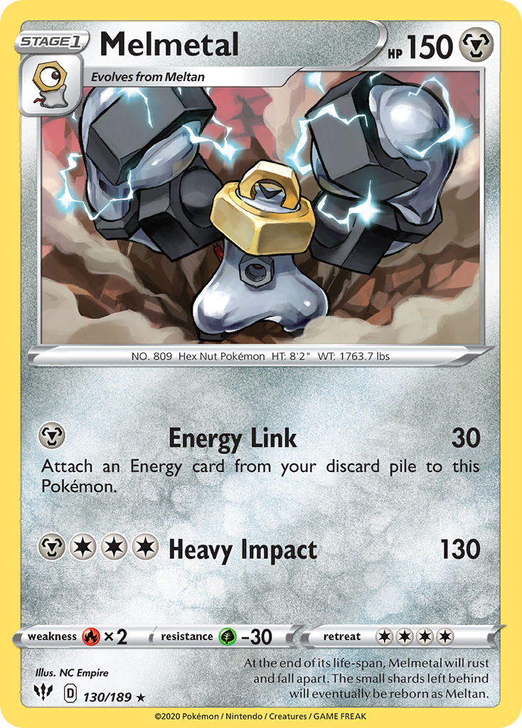 Melmetal (130/189) [Sword & Shield: Darkness Ablaze] | Card Citadel