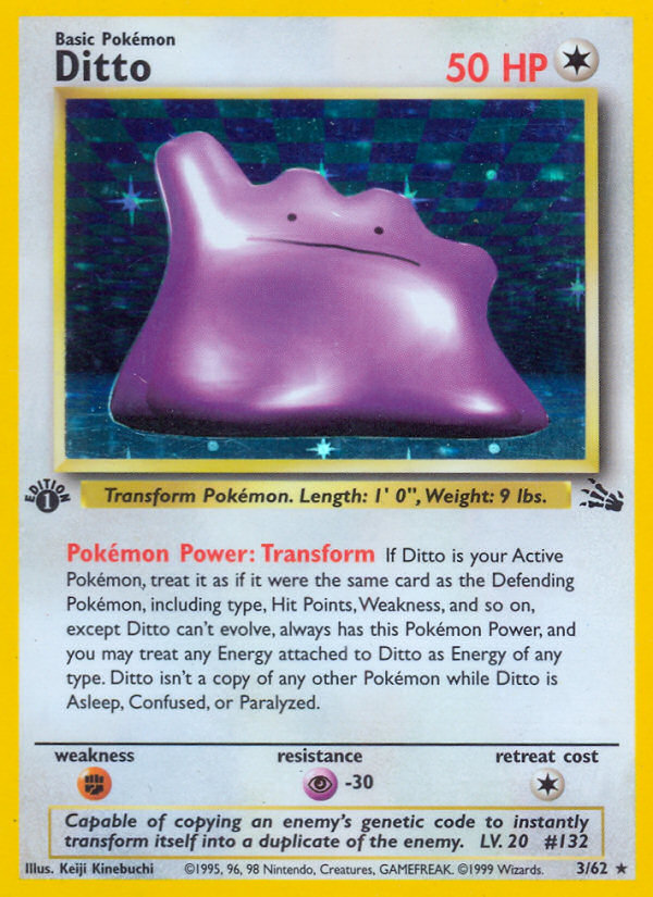 Ditto (3/62) [Fossil 1st Edition] | Card Citadel