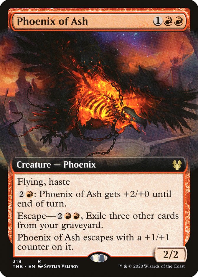 Phoenix of Ash (Extended Art) [Theros Beyond Death] | Card Citadel