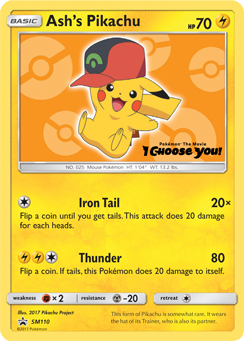 Ash's Pikachu (SM110) [Sun & Moon: Black Star Promos] | Card Citadel