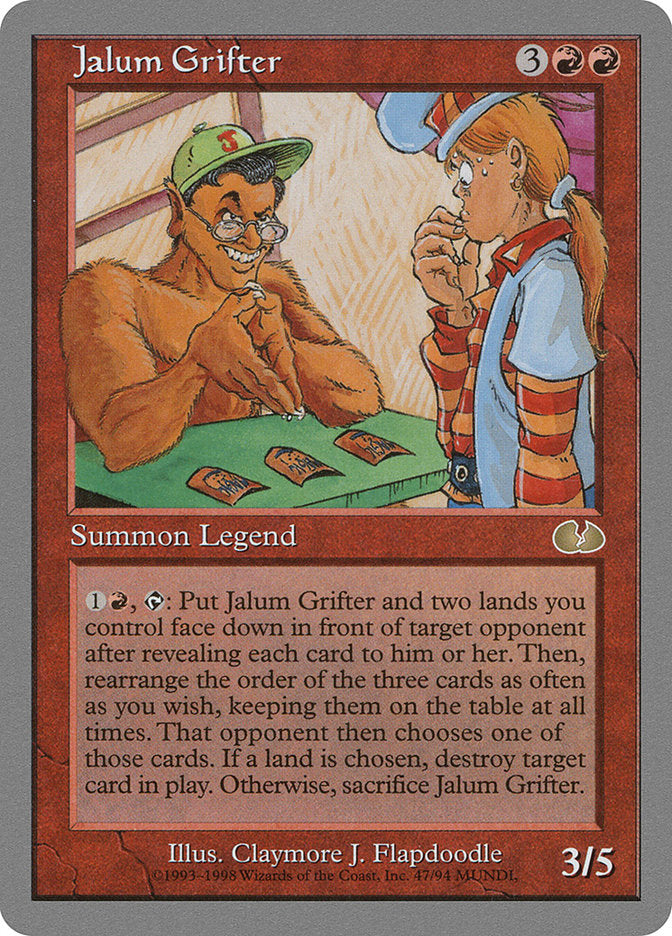 Jalum Grifter [Unglued] | Card Citadel