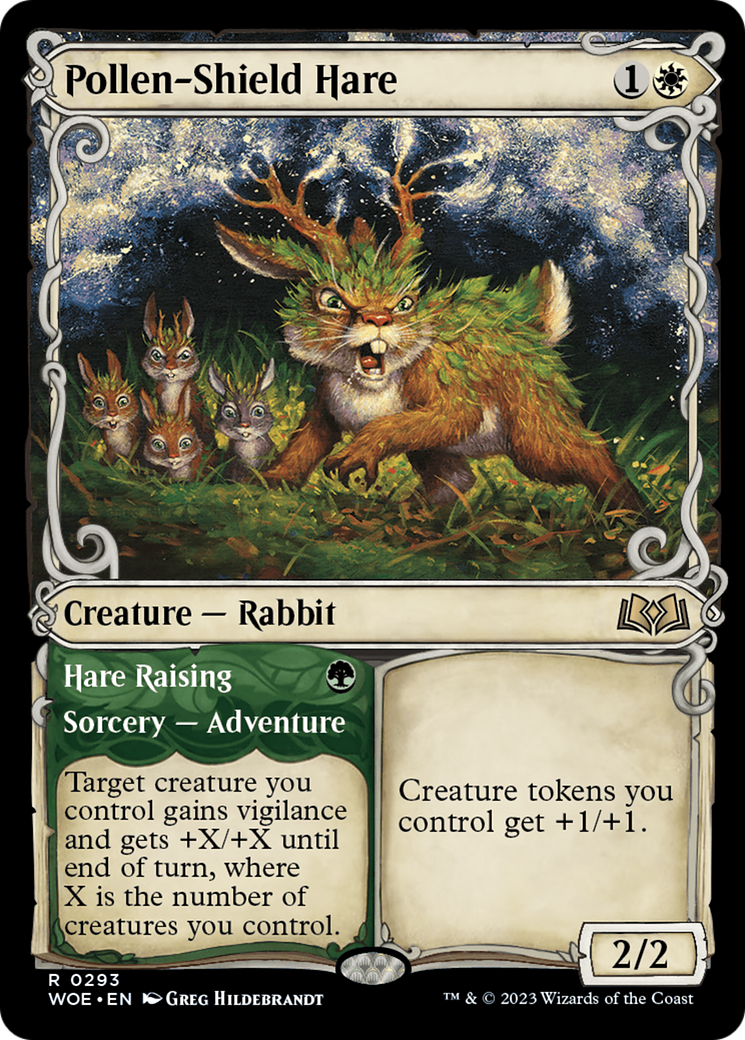 Pollen-Shield Hare // Hare Raising (Promo Pack) [Wilds of Eldraine Promos] | Card Citadel