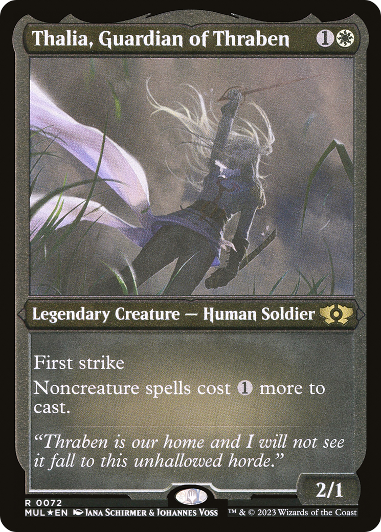 Thalia, Guardian of Thraben (Foil Etched) [Multiverse Legends] | Card Citadel