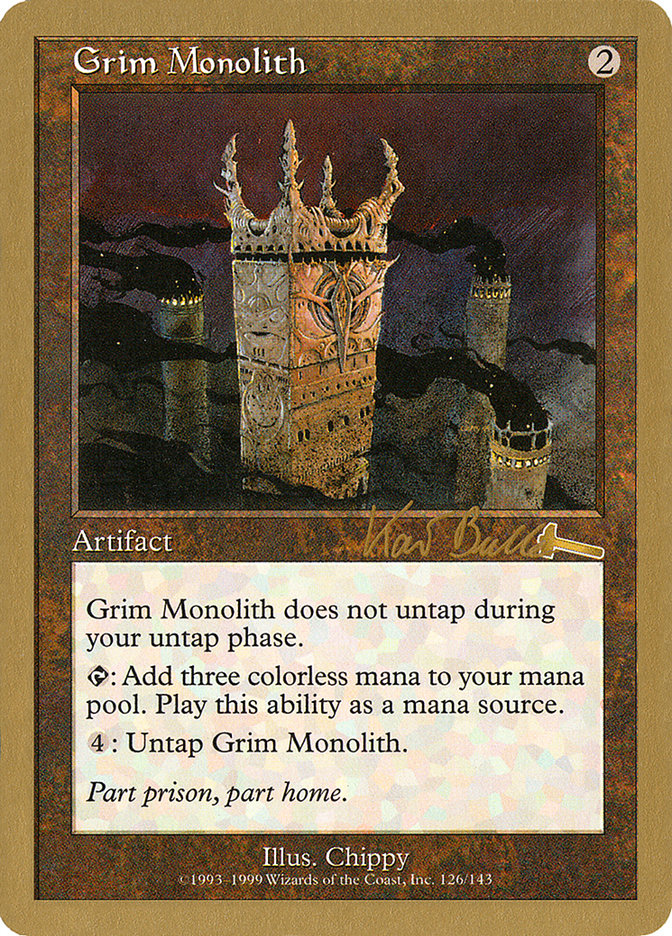 Grim Monolith (Kai Budde) [World Championship Decks 1999] | Card Citadel
