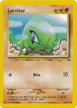 Larvitar (57/75) [Neo Discovery Unlimited] | Card Citadel