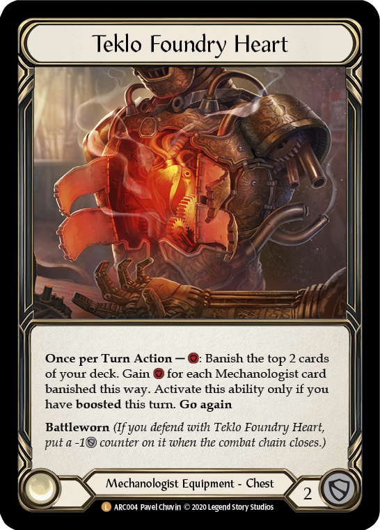 Teklo Foundry Heart [ARC004] Unlimited Rainbow Foil | Card Citadel