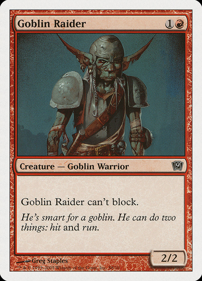 Goblin Raider [Ninth Edition] | Card Citadel