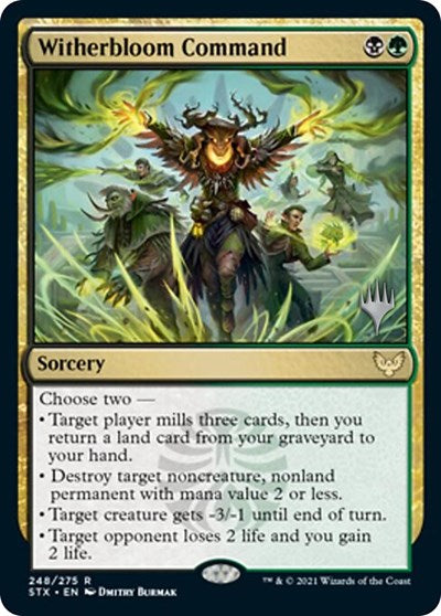 Witherbloom Command (Promo Pack) [Strixhaven: School of Mages Promos] | Card Citadel