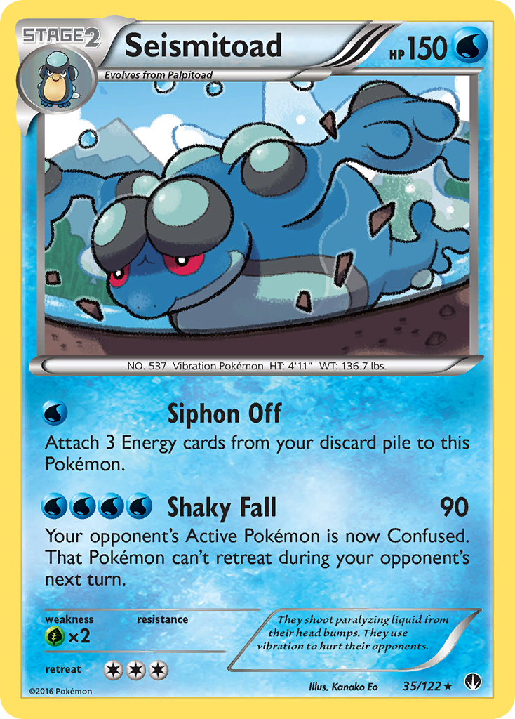 Seismitoad (35/122) [XY: BREAKpoint] | Card Citadel