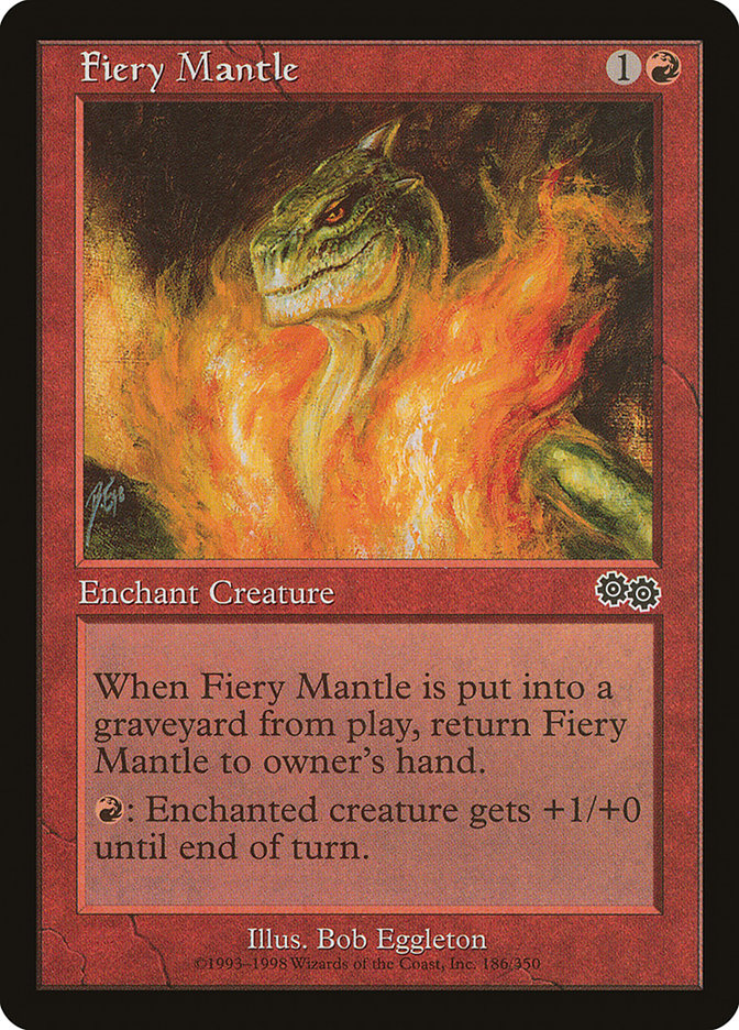 Fiery Mantle [Urza's Saga] | Card Citadel