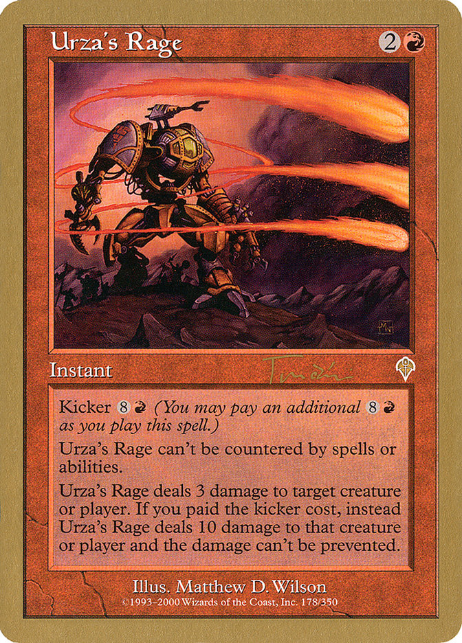 Urza's Rage (Jan Tomcani) [World Championship Decks 2001] | Card Citadel