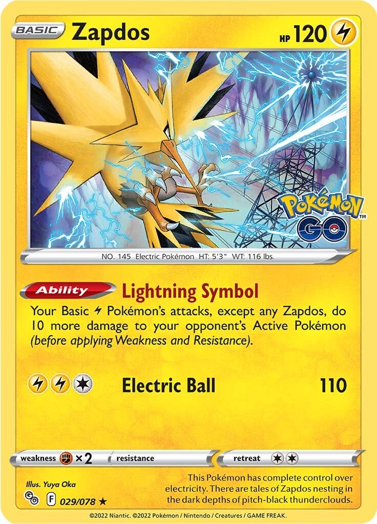 Zapdos (029/078) [Pokémon GO] | Card Citadel