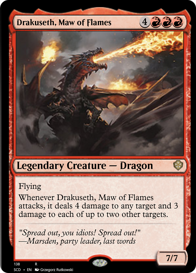 Drakuseth, Maw of Flames [Starter Commander Decks] | Card Citadel