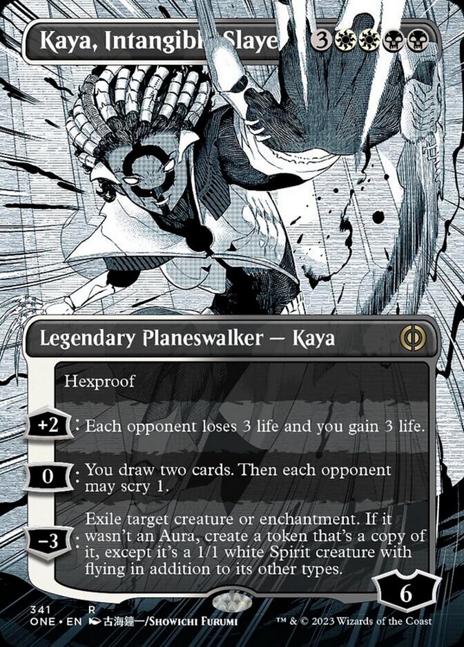 Kaya, Intangible Slayer (Borderless Manga) [Phyrexia: All Will Be One] | Card Citadel