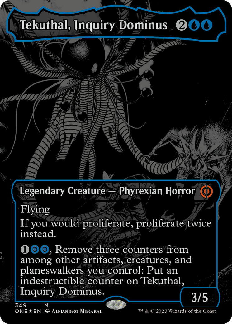 Tekuthal, Inquiry Dominus (Oil Slick Raised Foil) [Phyrexia: All Will Be One] | Card Citadel