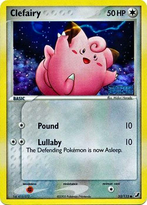 Clefairy (53/115) (Stamped) [EX: Unseen Forces] | Card Citadel
