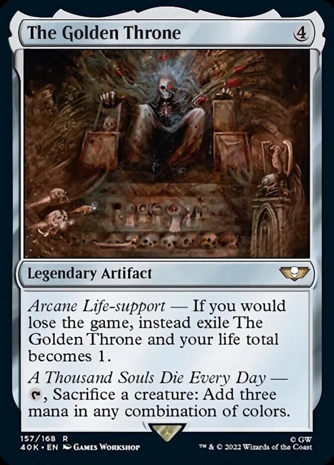 The Golden Throne (Surge Foil) [Universes Beyond: Warhammer 40,000] | Card Citadel