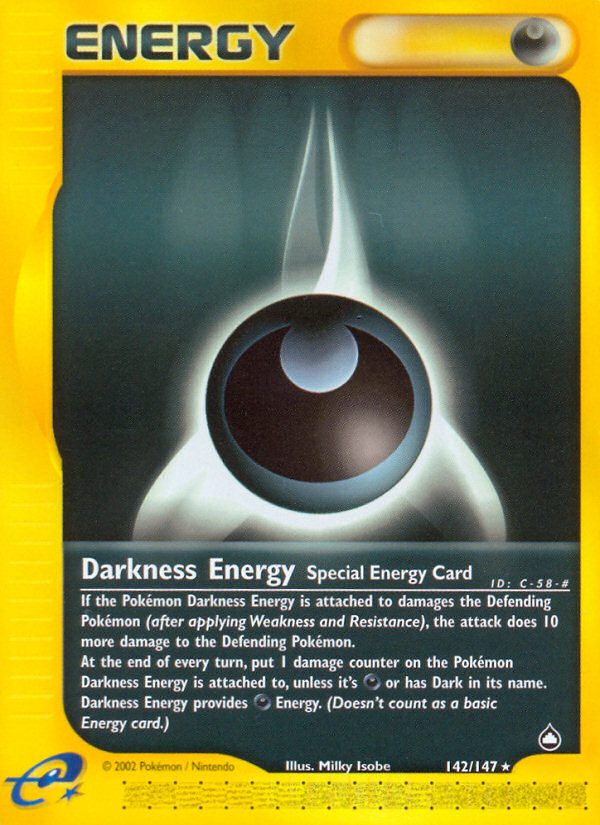 Darkness Energy (142/147) [Aquapolis] | Card Citadel