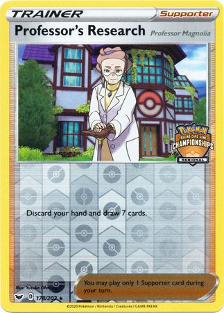 Professor's Research (178/202) (Regional Championship Promo) [Sword & Shield: Base Set] | Card Citadel