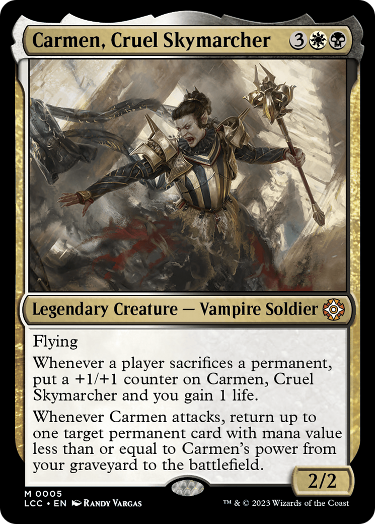 Carmen, Cruel Skymarcher [The Lost Caverns of Ixalan Commander] | Card Citadel