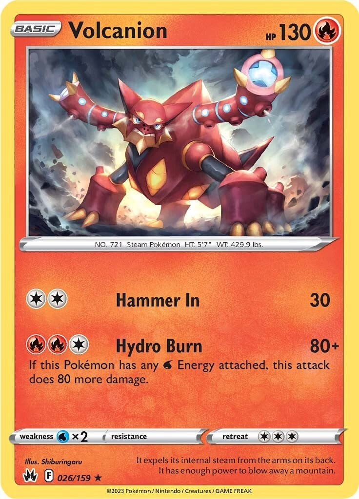 Volcanion (026/159) [Sword & Shield: Crown Zenith] | Card Citadel