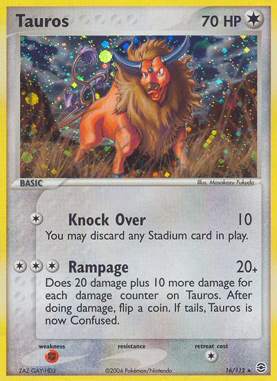 Tauros (16/112) [EX: FireRed & LeafGreen] | Card Citadel