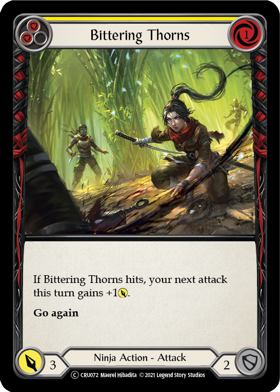 Bittering Thorns (Rainbow Foil) [CRU072-RF] Unlimited Rainbow Foil | Card Citadel