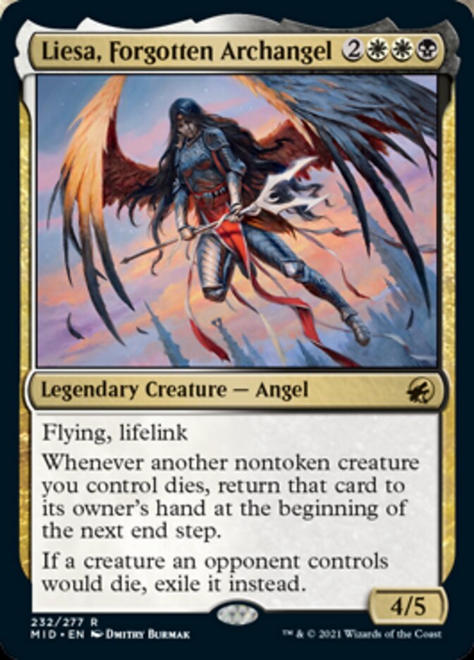 Liesa, Forgotten Archangel [Innistrad: Midnight Hunt] | Card Citadel