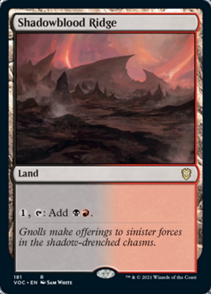 Shadowblood Ridge [Innistrad: Crimson Vow Commander] | Card Citadel