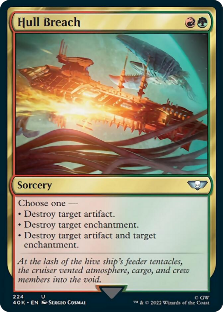 Hull Breach (Surge Foil) [Universes Beyond: Warhammer 40,000] | Card Citadel
