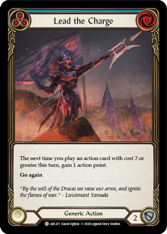 Lead the Charge (Blue) [ARC211] Unlimited Normal | Card Citadel
