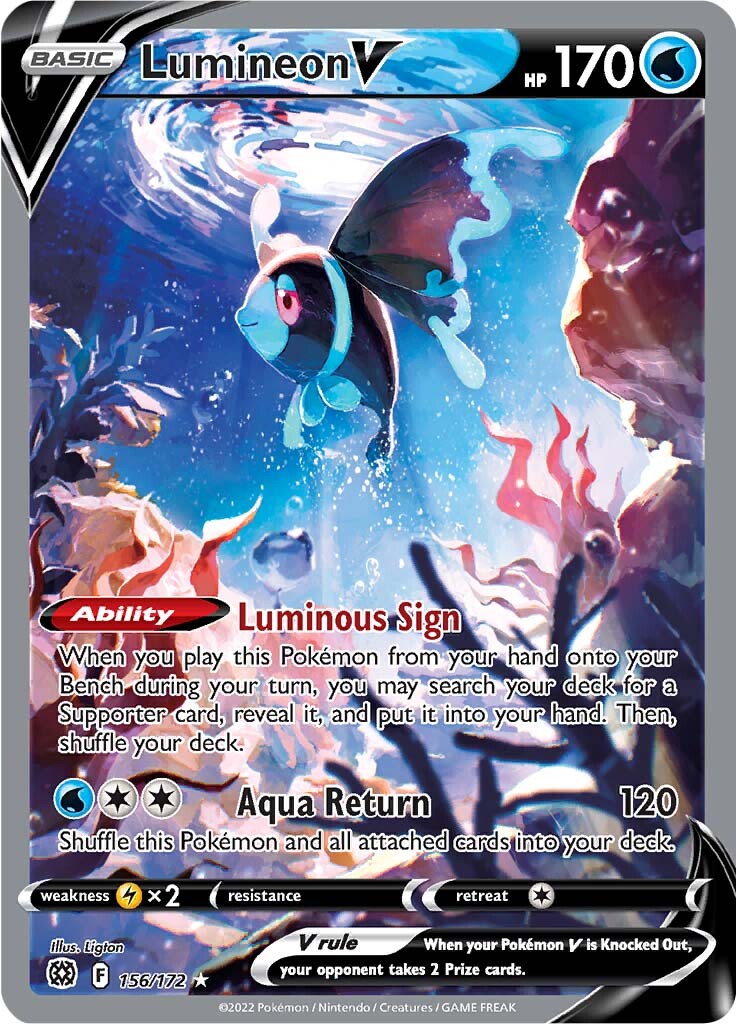 Lumineon V (156/172) [Sword & Shield: Brilliant Stars] | Card Citadel