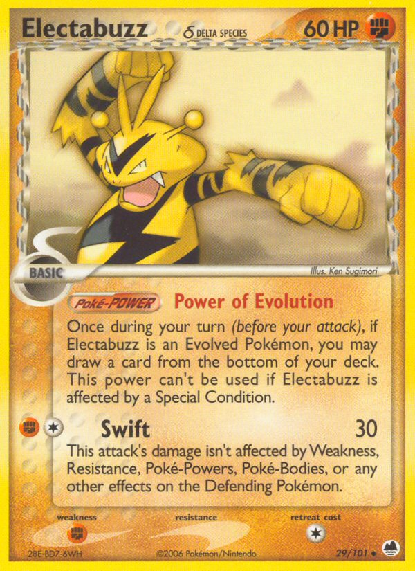 Electabuzz (29/101) (Delta Species) [EX: Dragon Frontiers] | Card Citadel