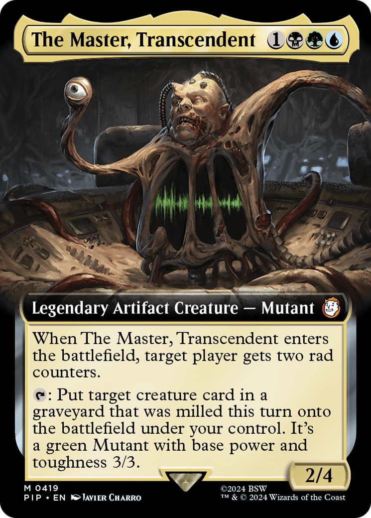 The Master, Transcendent (Extended Art) [Fallout] | Card Citadel